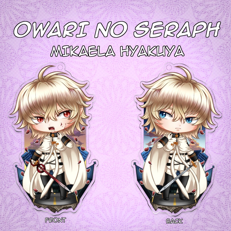 Owari no Seraph Mika Acrylic Keychain image 3