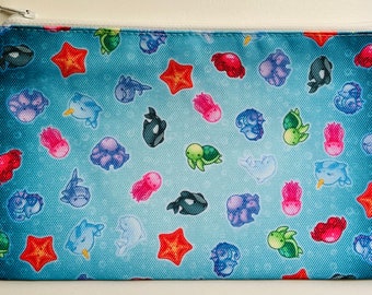 Kawaii Sea Creatures Pencil Pouch