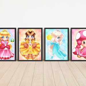 5.25x7.25 Super Mario Ladies Prints