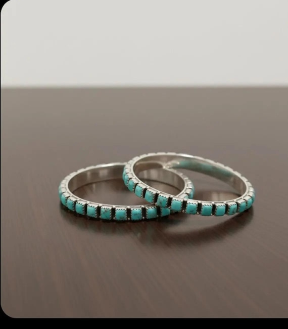 Kingman Mohave Turquoise Bangle, Solid 925 pure Sterling Silver, Handmade Bangle, Boho Gift For Wife