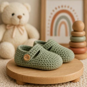 Crochet Baby Clogs Pattern PDF | Easy Amigurumi Booties Sandals Shoes