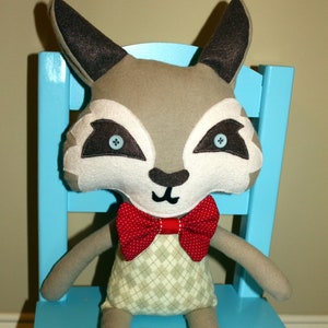 Handmade Mr. Wolf Doll image 1