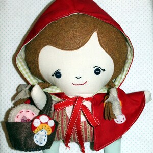 Handmade Little Red Riding Hood Doll image 1