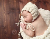 Knitted Newborn Bonnet