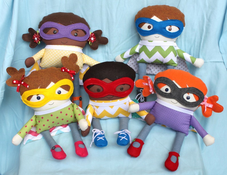 Super Hero Rag Dolls for Boys and Girls image 3