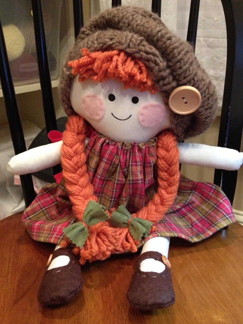 Handmade Sarah Jane Rag Doll Etsy