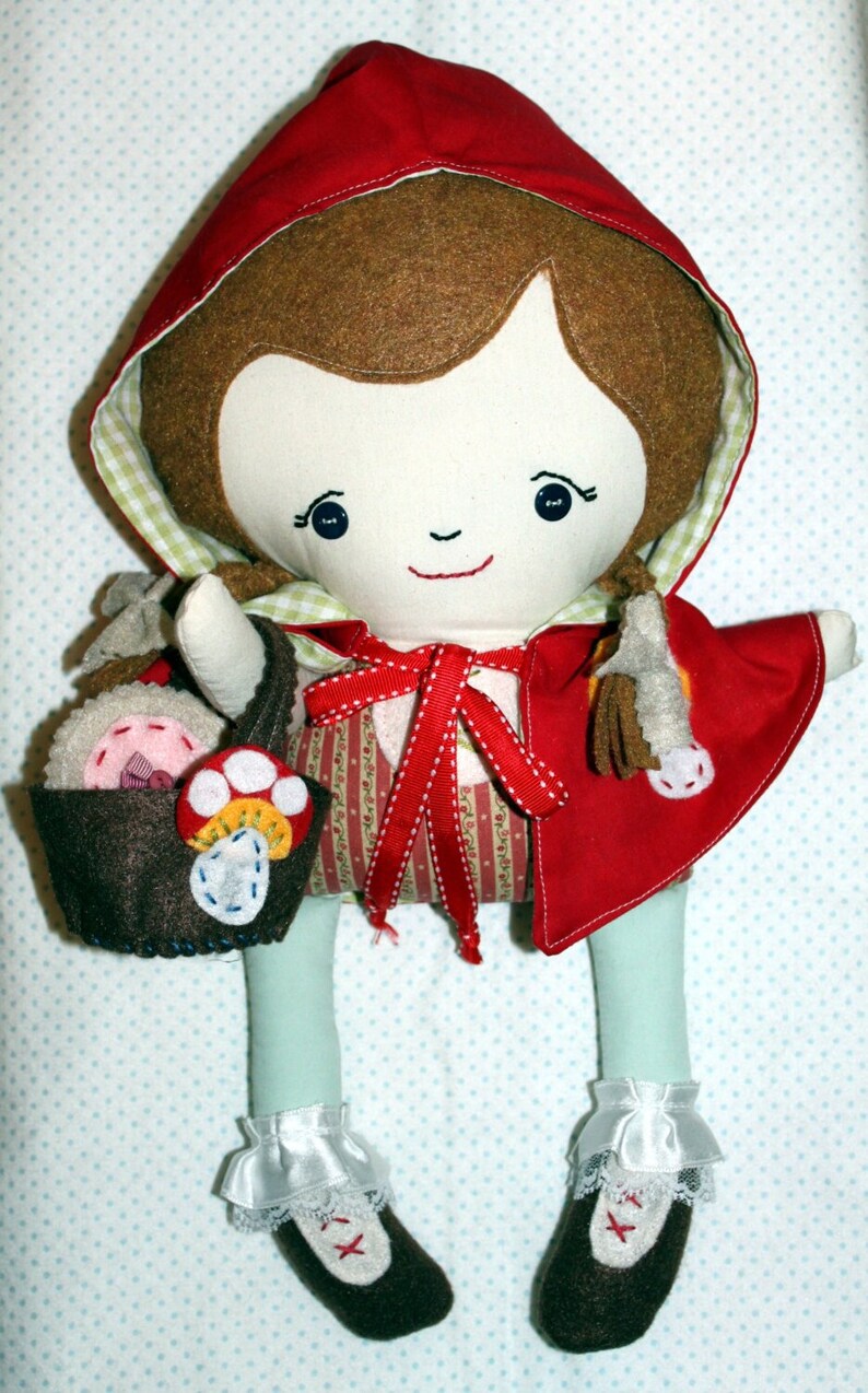 Handmade Little Red Riding Hood Doll image 1