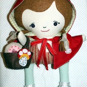 Handmade Little Red Riding Hood Doll image 2