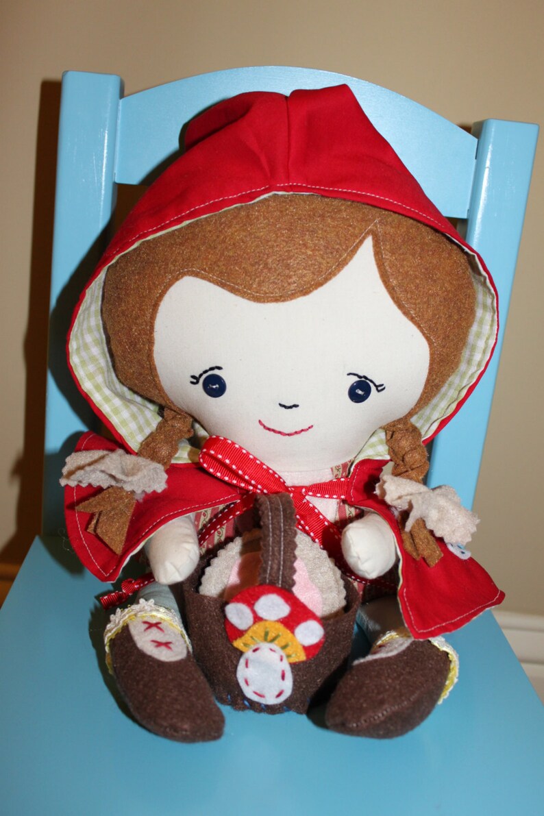 Handmade Little Red Riding Hood Doll image 3