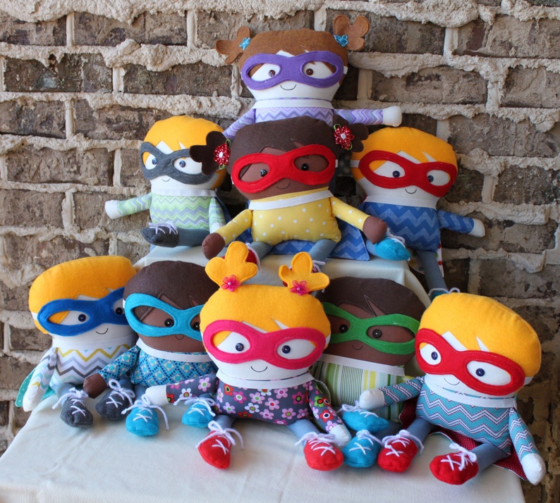 Super Hero Rag Dolls for Boys and Girls image 2