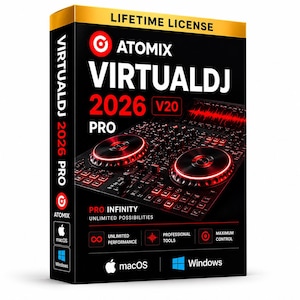 VirtualDJ 2025 Pro Infinity DJ-programvara | Livstidslicens - Omedelbar leverans