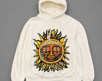 Lifted Anchor White Sun Hoodie - Perfect for Sunny Days