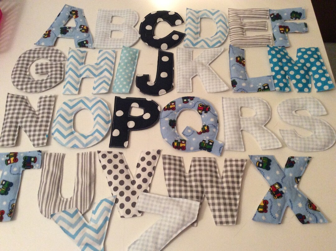 Fabric Letter R Handmade Fabric Alphabet Set Letters Cotton Fabric Baby Toddler Gift ...