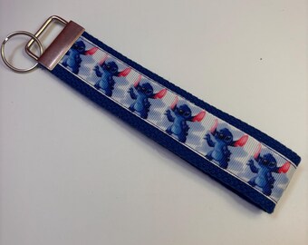 Stitch Wristlet Key Fob Disney Key Chain