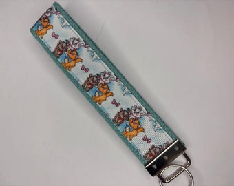 Aristocats Key Fob Wristlet Disney Cat Marie Key Chain Gift