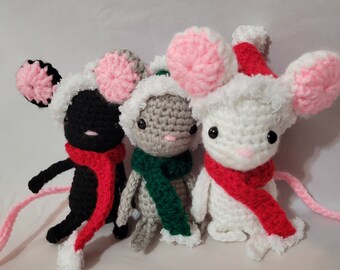 Weihnachtsmaus Amigurumi