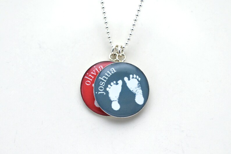 personalized baby footprint necklace