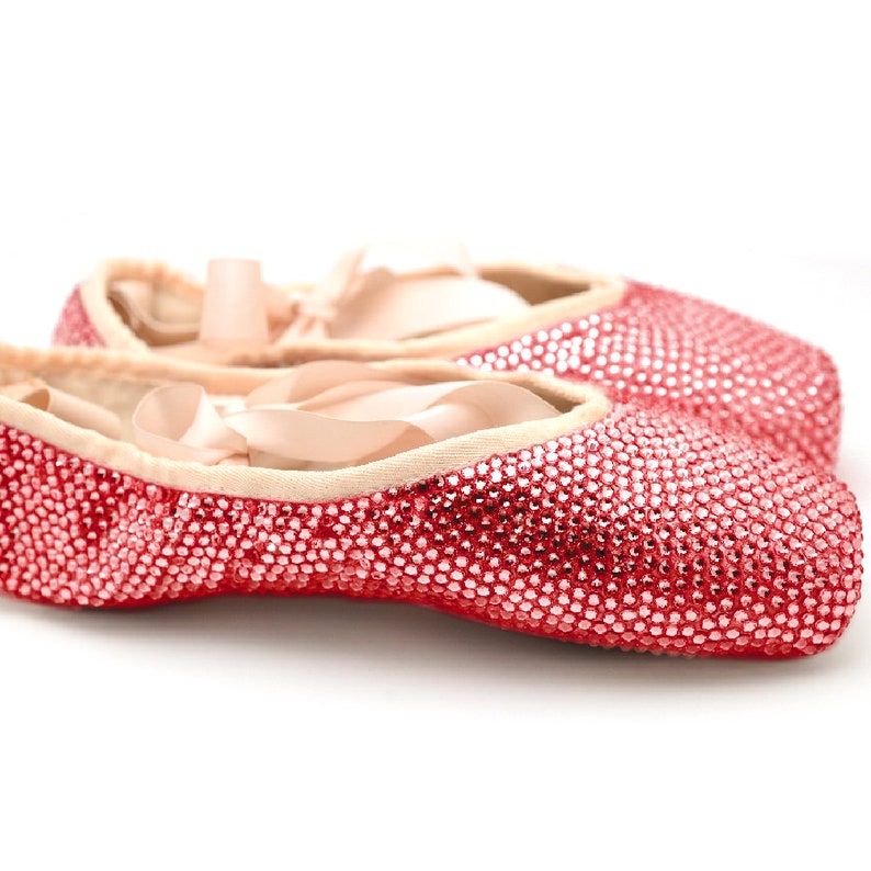 Sparkly Ballet Shoes Custom Pointe Shoes Gift for Dancer Etsy