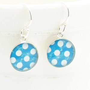 Polka Dot Earrings • Demure Earrings • Sterling Silver Earrings Great for Sensitive Ears • Holiday Gift for Her