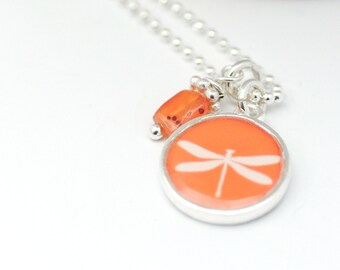 Dragonfly Necklace | Personalized Necklace | Gifts Under 40 | Mothers Day Gift | Inspired by Nature Jewelry | Layering Necklace | Statement