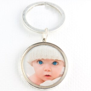 Personalized Key Ring Photo Key Chain Key Chain for Dad Custom Key Ring Christmas Gift for Him Picture Key Chain Gift image 2