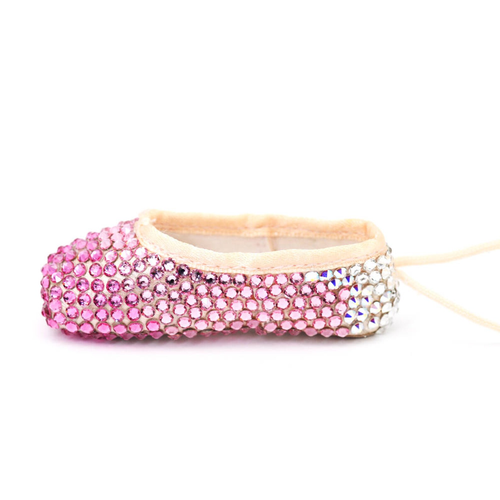 pointe shoe ornament | mini ballet shoe | crystal shoe | dance bag charm | mini pointe shoe key chain | ballerina gift | dancer