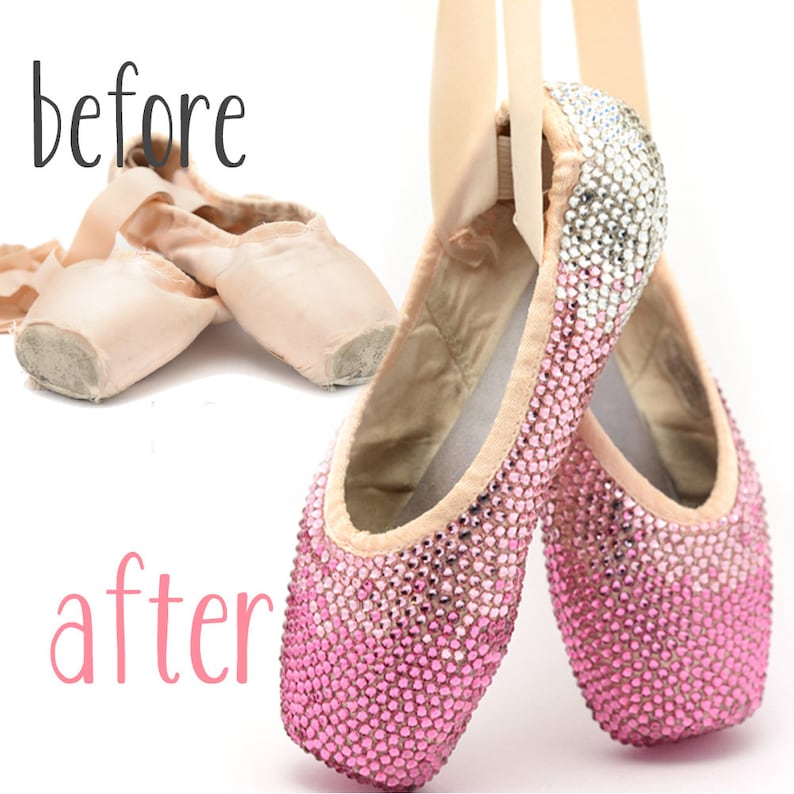 sparkly ballet shoes