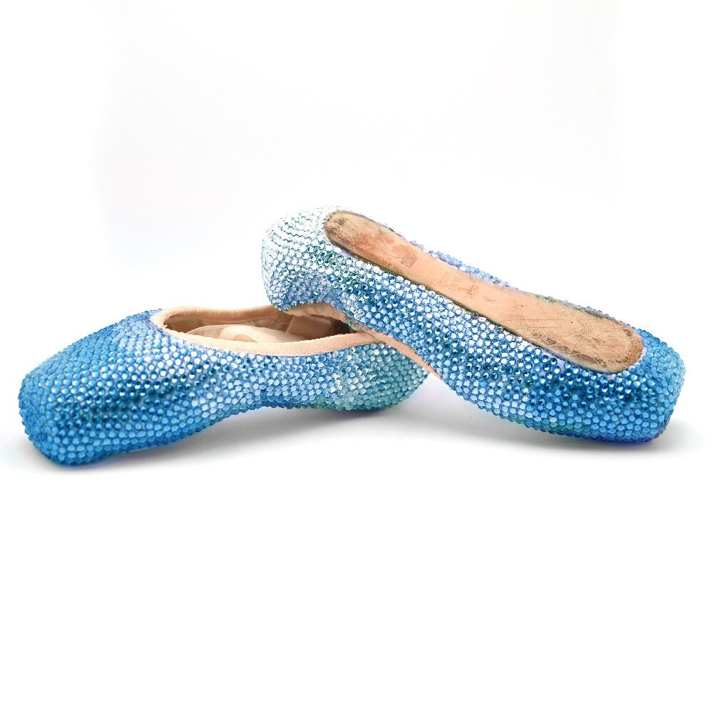 Decorated Pointe Shoes | Crystal Ballet Shoes | Gift for