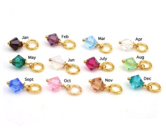 Crystal Birthstone Charm | Add a Gem | Swarovski Birthstone | Charm bracelets | Personalized Jewelry | Choose your Gem | Custom Accessory