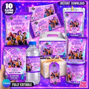 Kit de Aniversário Caçadores de Demônios Kpop, Lembrancinhas de Festa Kpop no Canva, Decoração de Aniversário Anime, Kit de Festa Infantil Kpop, Etiquetas de Aniversário Editáveis e Imprimíveis