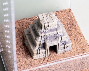 Nascondiglio per ragno saltatore, decorazione per recinto a tema rovine di piramidi e templi aztechi, grotta per terrario