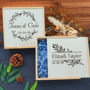 Personalized Wooden Keepsake Box,Engraved Photo Storage Box,Groomsmen Gift Box,Groomsmen proposal Box,Gift For Couple