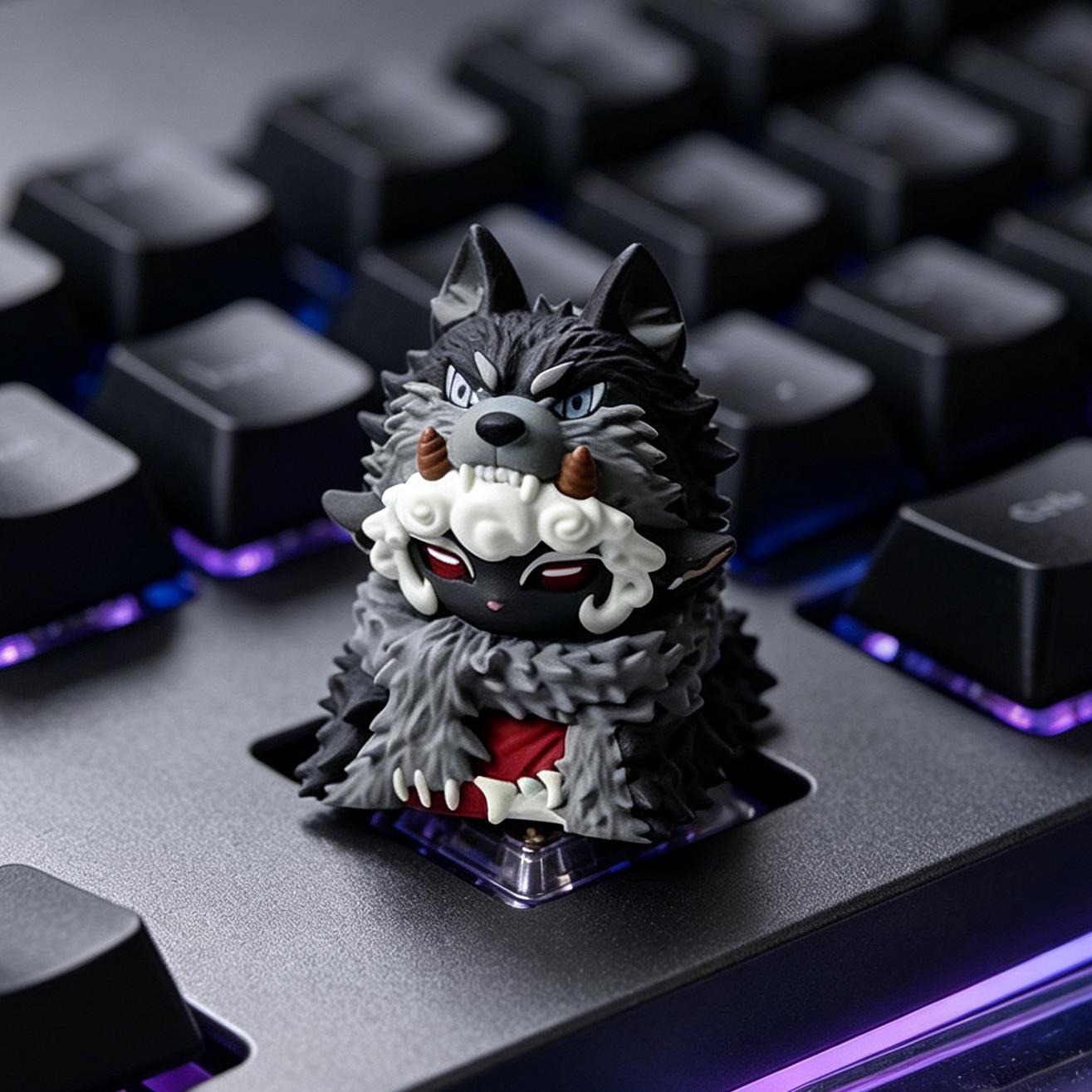 Wolf Keycap - Etsy