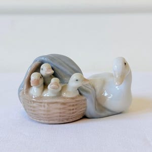 Lladro Swan With Baby - Etsy