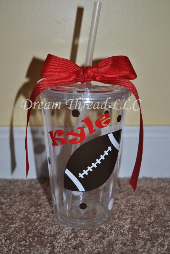 Items similar to Football Tumbler (made to order) on Etsy
