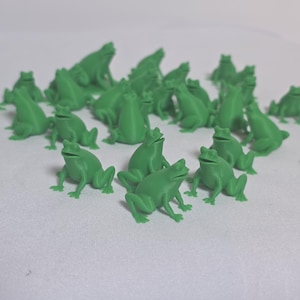 La Rana Ficha | Lotería-Inspired Token STL 25mm Frog Game Piece, 3D Print File