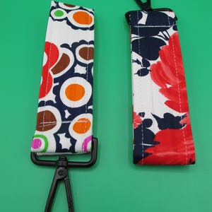 Keychain Wristlet, Colorful Fabric Keychain, Key Lanyard, Fabric Wrist Keychain, Vintage, Key Fob Wristlet, Key Fob Keychain, Gifts for her.