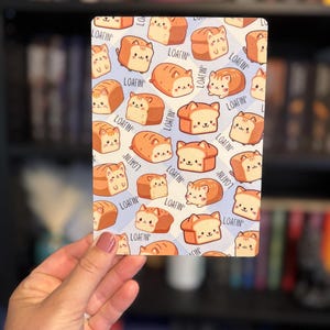 Cat Loaf Kindle Insert, Funny Reading Gift, Custom Laminated Cover