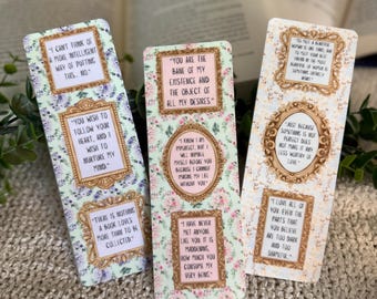 Bridgerton bookmark, Bridgerton gifts, tea party favor