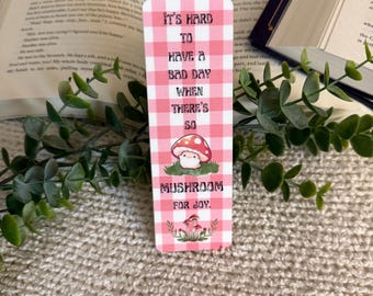 Mushroom bookmark, book accessories, gifts for readers