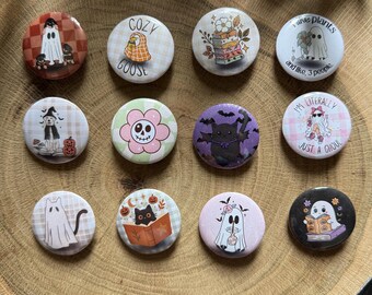 Fall pins, Halloween mini pins, bag accessories