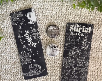 Suriel bookmark, Spill the Tea, ACOTAR inspired bookmark, Bookish gifts