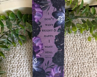 Quicksilver inspired bookmark, Kingfisher quote, Saeris, Book club favors