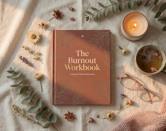Das Burnout-Arbeitsbuch | Self-Care Genesungsanleitung Pdf | Stress Relief Journal | Boundary Setting Planer | Wellness druckbare digitale Download