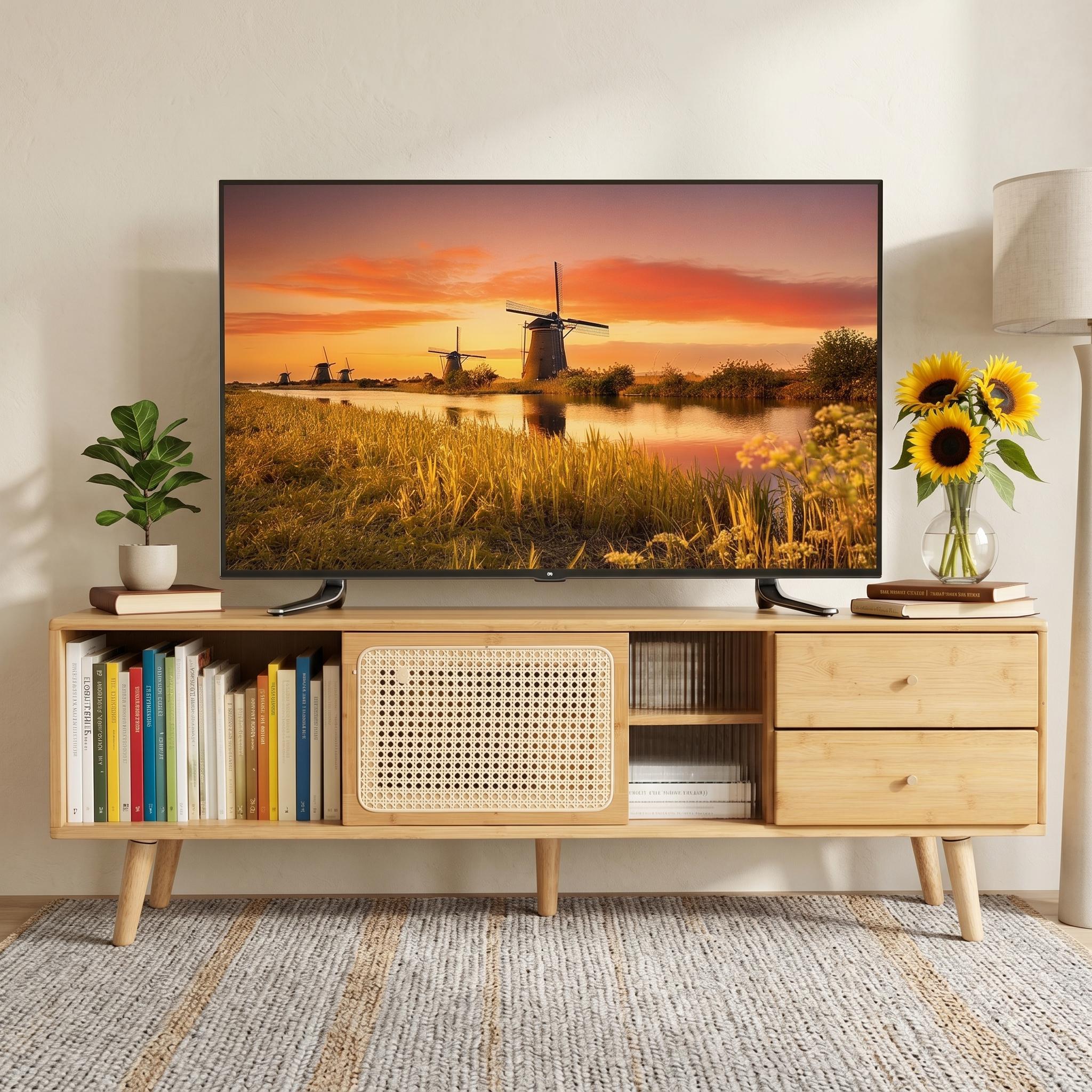 Bamboo Tv Stand - Etsy