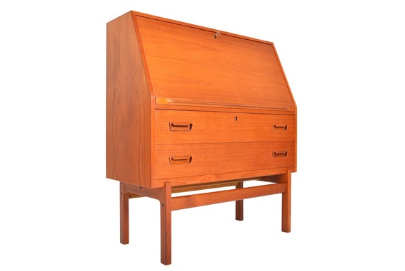 Danish Mid Century Modern Arne Wahl Iversen Model 68 Teak Etsy