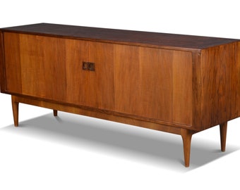 Gorgeous Low Tambour Credenza In Rosewood