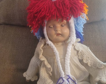 Tamaño para niños pequeños, Sombrero de unicornio arco iris, Unicornio del orgullo LGBT, unicornio, arco iris, sombrero de unicornio de ganchillo