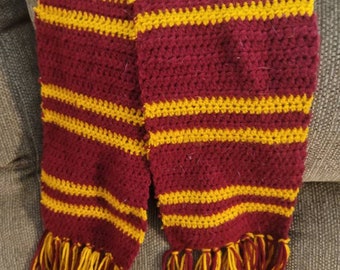 Wizarding house scarf, crochet Wizarding house scarf