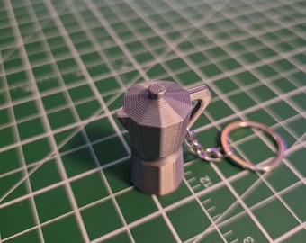 ミニモカポットキーホルダー | 3D プリント エスプレッソ コーヒー チャーム
